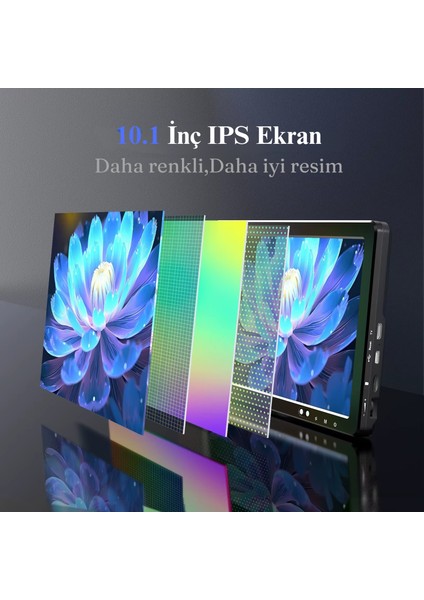 10.1'' DM12 HDMI Dijital Mikroskop 2000X Büyütme 20MP Kamera 10 LED Işık 32 GB Uzaktan Kumanda
