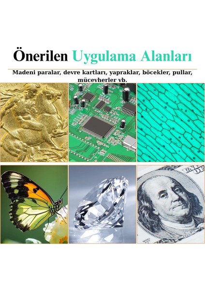 10.1'' DM12 HDMI Dijital Mikroskop 2000X Büyütme 20MP Kamera 10 LED Işık 32 GB Uzaktan Kumanda