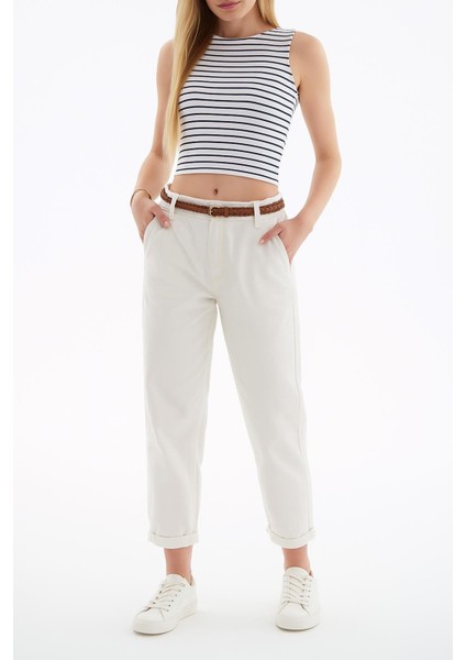 Kemerli Pantolon Ekru fiyatları