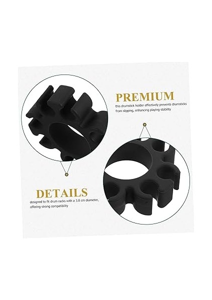Sopa Klipsi Davul Sahipleri Drumstick Stand Organizatörü Taşınabilir Baget Tutucu Silikon Davul Aksesuarı Drumstick Ekran Montajı Davul Sopa Klip Silika Jeli Black modelleri
