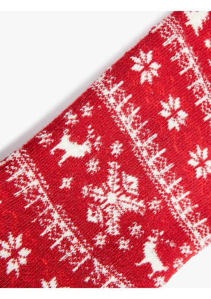 Pamuklu Soket Havlu Yılbaşı Temalı Çorap modelleri