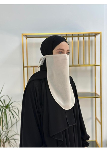Iç Pece Baglamalı ,hijab ,nikap Bej Renk