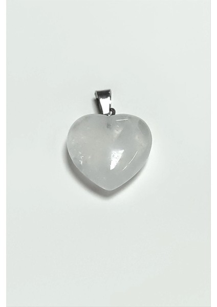 Kuvars Kalpli Doğaltaş Kolye Ucu Küçük 1,5 cm