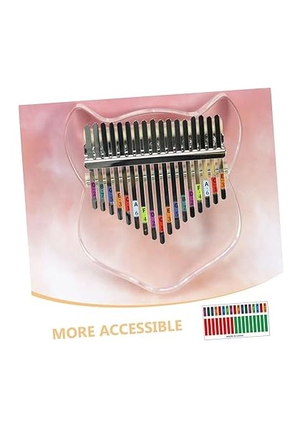 10ADET Kalimba Parmak Piyano Nota Çıkartması Kalimba Ölçü Etiketleri ile Öğrenmeyi Kolaylaştırın fiyatları