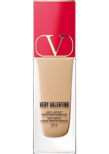 Very Valentino - Çok Hafif Fondöten, 24 Saat Kalıcı, Spf 25 - Ln3 Light Neutral 3 (25 Ml)