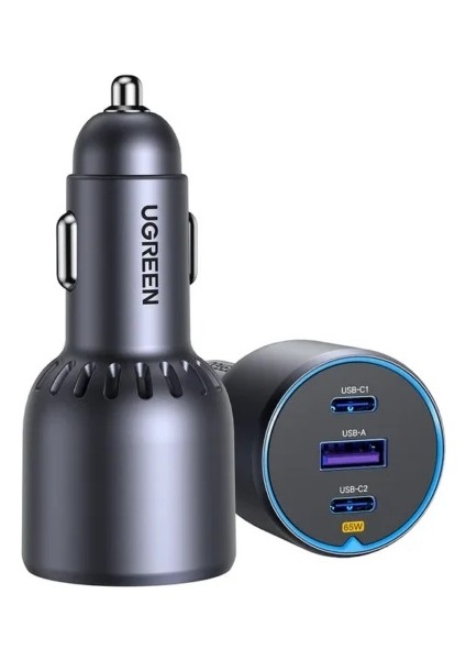 75W 3 Portlu Araç Içi Şarj Cihazı Çakmaklık Adaptörü, 35024