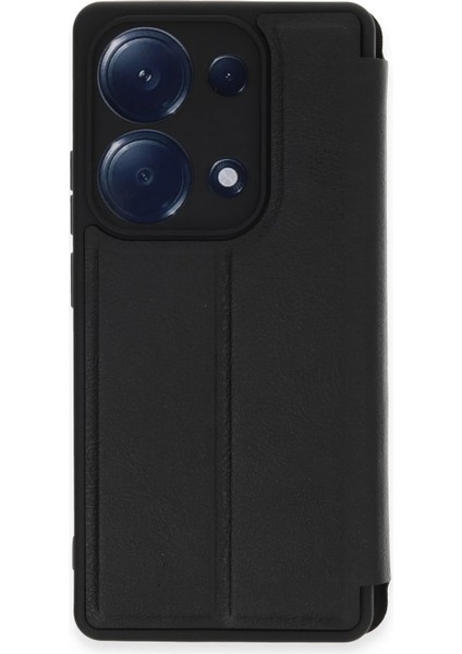 Xiaomi Redmi Note 13 Pro 4g Kılıf Flip Cover - SIYAH-(5796) - N200J498-M76200 modelleri