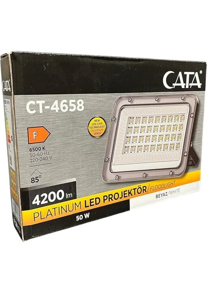 50 Watt LED Projektör IP65 6500K Beyaz Işık 4200 Lümen Dış Mekan Aydınlatma 220V fırsatları