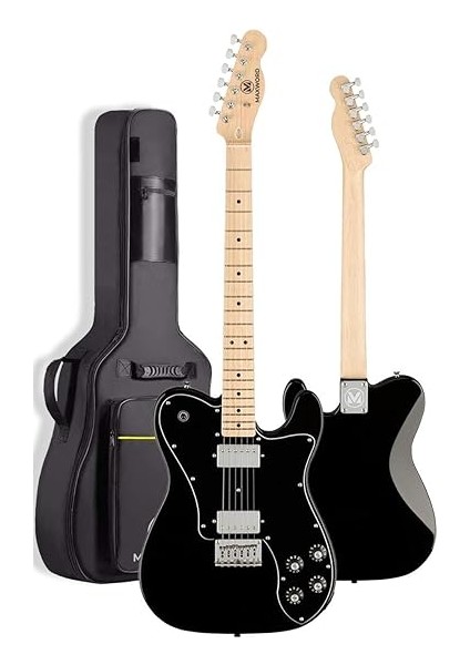 TLX-60BK-50AMP Telecaster Maple Klavye Hh 50W Amfili Elektro Gitar Seti modelleri