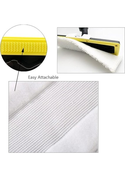 Buharlı Temizleyici Yuvarlak Fırça Mikrofiber Bez Ped El ve Yer Için Başlık Seti Karcher Sc Için Yedek Easyfix Buharlı Temizleyici ve Buharlı Paspas Aksesuar Parçaları 16 Adet modelleri