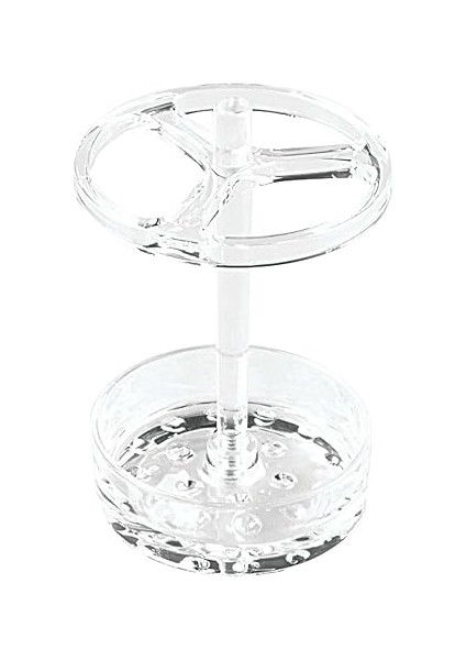 Idesign-Idesign Diş Farı Tutucu, Plastikten Yapılmış Büyük Diş Suyu Tutucu, 3 Diş Fırçası ve Elektrikli Diş Yuvaları Için Diş Fırçası Tutucu, Şeffaf indirimleri