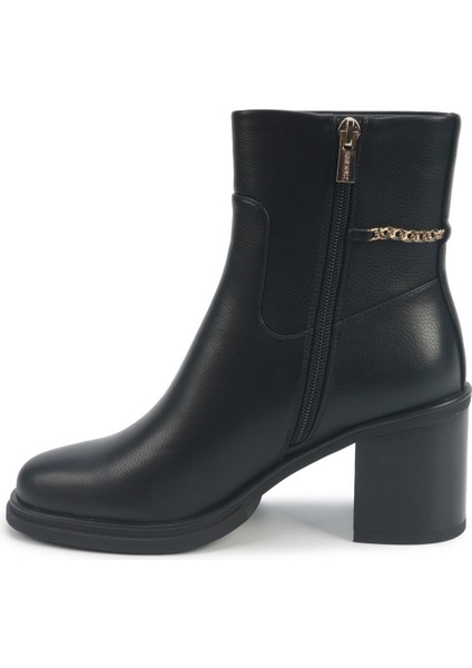 Natalıe 5pr Siyah Kadın Topuklu Bot modelleri