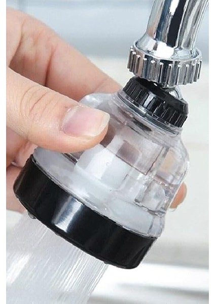 Su Tasasrruflu 3 Fonksiyonlu Mutfak Musluk Başlığı 360 Derece Oynar Başlıklı Şeffaf Görünümlü fiyatları