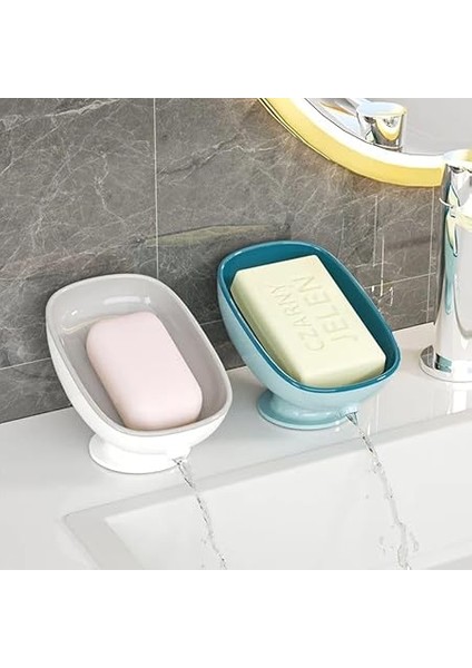 Vantuzlu Su Giderli Çift Katmanlı Sabunluk,vakumlu Su Giderli Sabunluk(Renk Asorti Olarak Gönderim Yapılacaktır) fiyatları