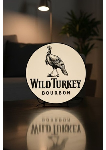 Wild Turkey Kentucky Bourbon Tasarımlı Dekoratif Aydınlatma