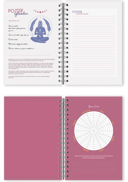 A5 Spiralli Süresiz-Motivasyon Sayfalı-Haftalık Planlayıcı Ajanda fırsatları