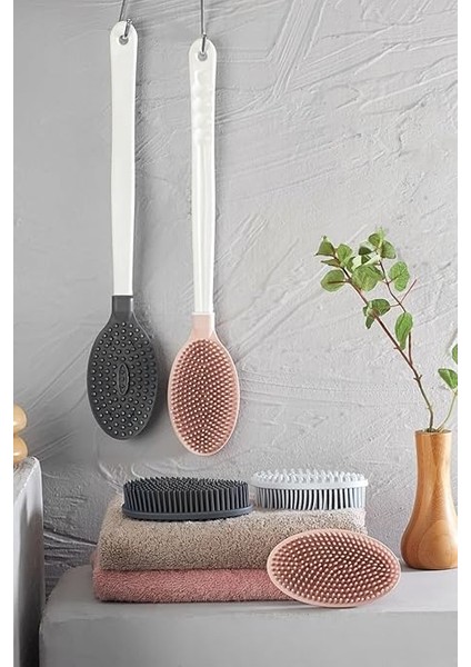 Uzun Saplı Silikon Vücut ve Masaj Fırçası – Banyo Lifi | Ergonomik Saplı, Çift Yüzeyli Duş Fırçası (Renk Stok Durumuna Göre Gönderilir) fiyatları