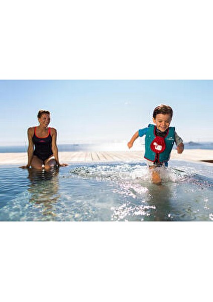 NABAIJI Yüzme Yeleği Turkuaz Mavi Renk Batmama Özelliği ile 6-9 Yaş Çocuklar İçin