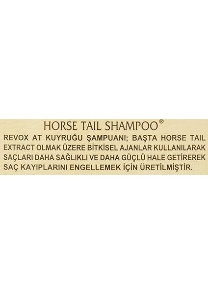 At Kuyruğu Şampuanı, 400 ml modelleri