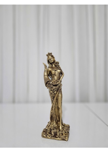 Fortuna Şans,talih ve Bereket Tanrıcası 29 cm Mitolojik Biblo Heykel