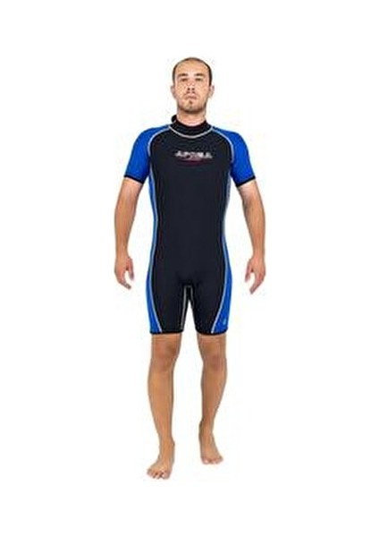 Sport Shorty Elbise 3 mm Kalınlıkta Isı Yalıtımlı Mavi Siyah Renkli Dalış Ürünü fiyatları