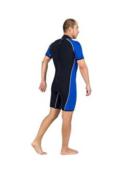 Sport Shorty Elbise 3 mm Kalınlıkta Isı Yalıtımlı Mavi Siyah Renkli Dalış Ürünü fırsatları