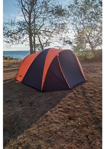 6 Kişilik Verandalı Çadır Su İtici Polyester Malzeme ile 450 cm x 365 cm Boyut