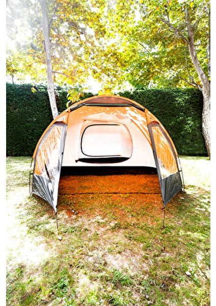 6 Kişilik Verandalı Çadır Su İtici Polyester Malzeme ile 450 cm x 365 cm Boyut