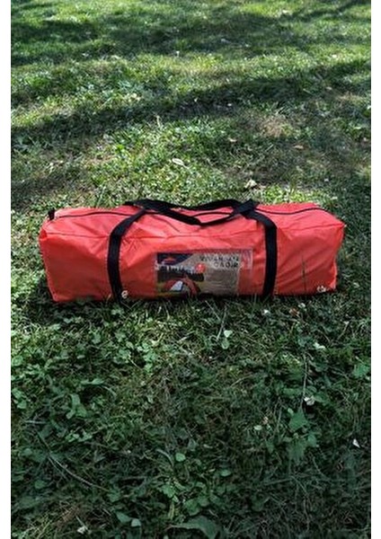 6 Kişilik Verandalı Çadır Su İtici Polyester Malzeme ile 450 cm x 365 cm Boyut