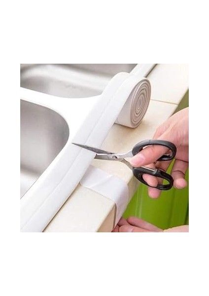 Metre 38 mm Su Sızdırmaz Bant Nem Küf Önleyici Lavabo Evye Küvet Kenar Bandı fırsatları