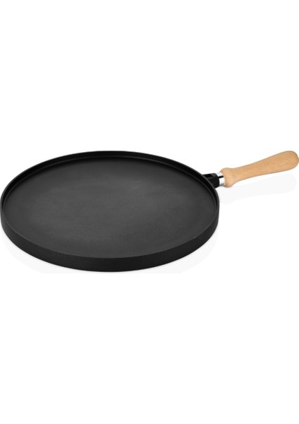 Çift Taraflı Gözleme Tavası 34 cm Siyah/gümüş