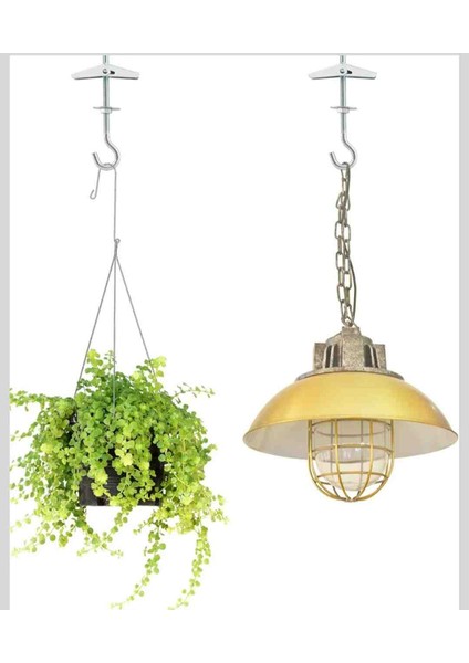 Rayko 5 Adet Uzun Çelik Kanatlı Kancalı Paraşüt Alçıpan Dübeli Korniş Dübeli Sabitleme Aparatı modelleri