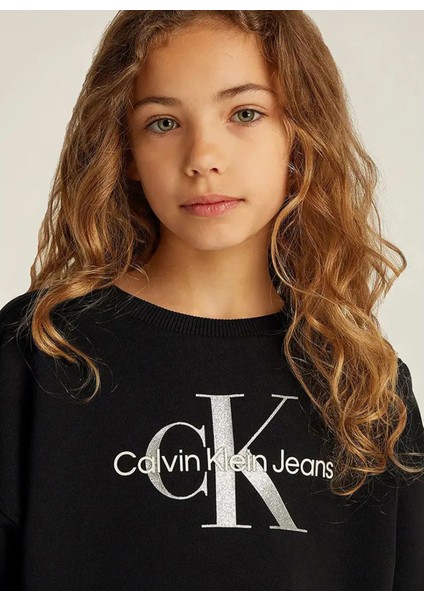 Baskılı Kız Çocuk Siyah Sweatshırt IG0IG02823BEH fiyatları
