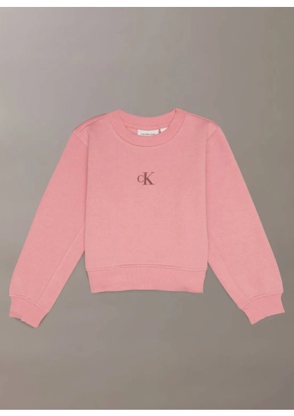 Baskılı Kız Çocuk Pembe Sweatshırt IG0IG02639VAZ