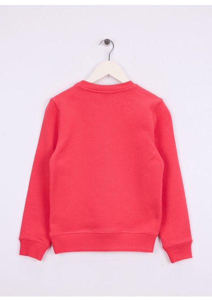 Baskılı Kız Çocuk Kırmızı Sweatshırt IU0IU00680XCO fiyatları