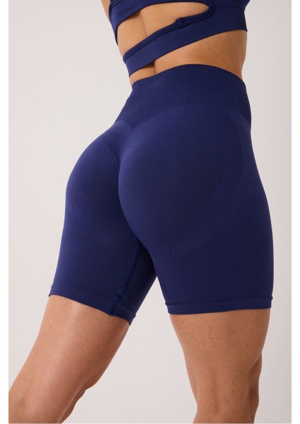 Luma Spor Şort Yüksek Bel Esnek Şekillendirici ve Toparlayıcı Seamless Tayt Kısa Şort