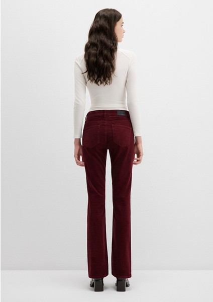 Molly Bordo Kadife Pantolon 1013689467