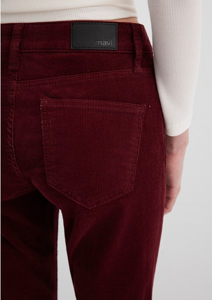 Molly Bordo Kadife Pantolon 1013689467