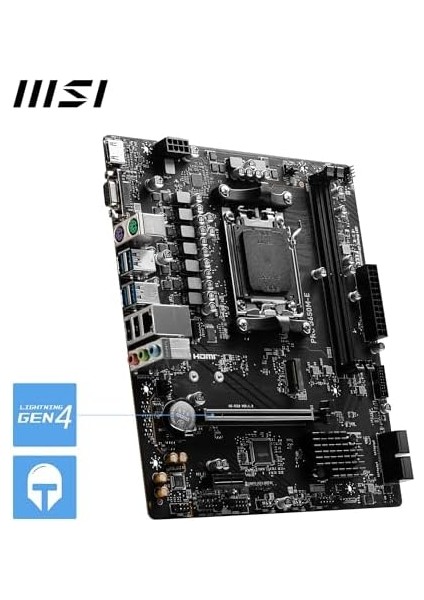 Msı MB Pro B650M-E Am5 Ddr5 6800MHZ(OC) HDMI VGA M.2 Usb3.2 2.5g Lan Matx fiyatları