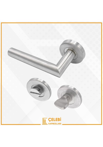 L Kol Paslanmaz Wc Kapı Kolu