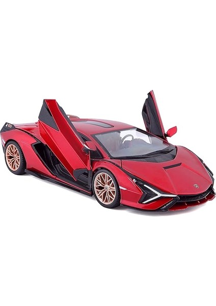 B18-21099R 1:24 Lamborghini Sıan Fkp 37 Kırmızı, Çeşitli Tasarımlar ve Renkler modelleri