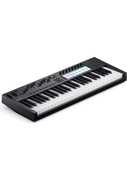 Launchkey 49 [mk4] 49 Tuşlu Yarı Ağırlıklı, Usb, Mıdı Klavye Kontrolörü, Daw Entegrasyonu ile Akor ve Ölçek Modları, 8 Davul Pedi ve Arpejjatör, Müzik Prodüksiyonu Için Yazılım Paketi Dahil