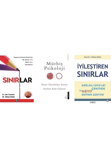 Sinirlar + Muthis Psikoloji + Iyilestiren Sinirlar=(3 Kitap)