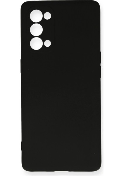Oppo Reno 5 Kılıf Nano Içi Kadife Silikon - SIYAH-(5796) - N263J150-M01263