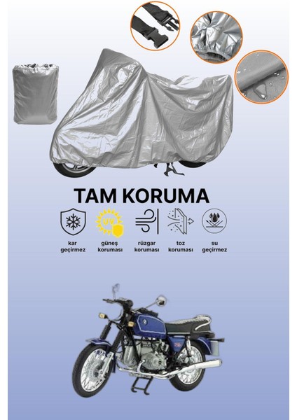 Gri Bmw R 60-6 Uyumlu Motosiklet Brandası, Koruyucu Örtü, Motor Branda