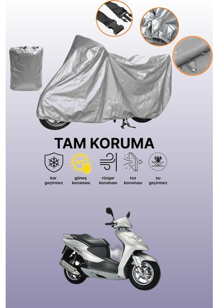 Gri Honda Dylan 125 Uyumlu Motosiklet Brandası, Koruyucu Örtü, Motor Branda
