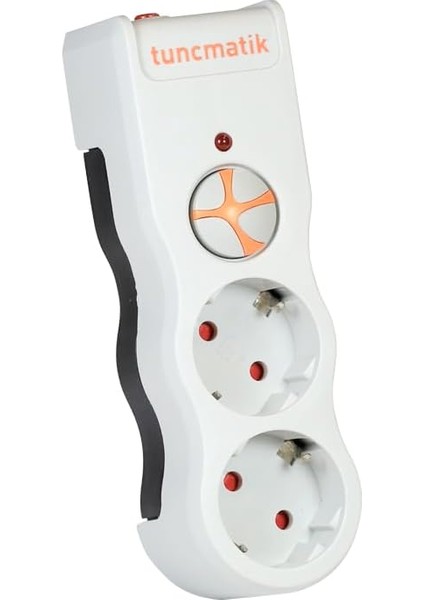 TSK19021 Akım Koruyucu Prizler, Beyaz, 2'li 1050 Joule