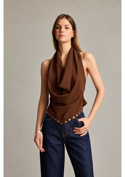 Degaje Yaka Kolsuz Bluz G4336AX25WN