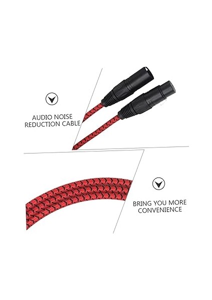 3m Xlr Mikrofon Kablosu Xlr Erkek-Dişi Kablo Kaydı ve Performanslar Için Gürültü Önleyici Teknoloji ile Donatılmış indirimleri