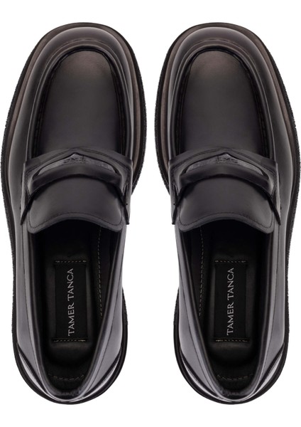 Erkek Hakiki Deri Siyah Loafer Ayakkabı 771 65446 Erk Ayk SK25-26 Sıyah Spr indirimleri